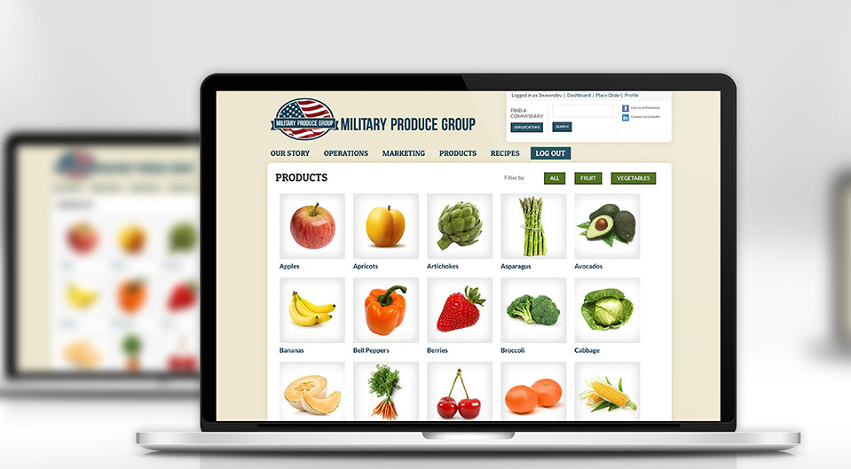 military produce website